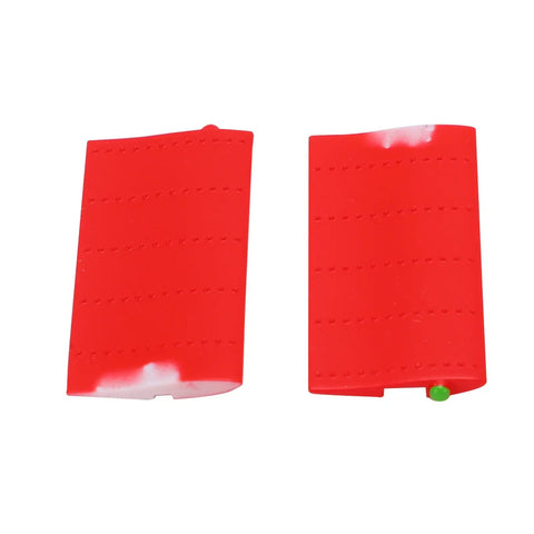 Replacement Red Side Wing Panels For Bell 206 RC Helicopter C138 High Strength Lightweight Plastic Upgrade Set