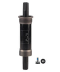 Square Tapered Bottom Bracket With Sealed Cartridge Bearings For Square Taper Cranks, Includes Mounting Screws, Fits 80Mm And 100Mm Frame Shells, 100 X 177Mm Size, Steel Shell, Built Tough, Low Friction, Easy Install shown with screws