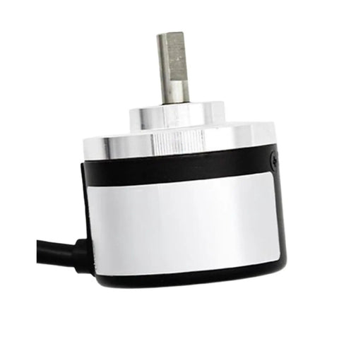 Rotary Encoder E40S6-1024-3-V-24 For Industrial Controls And Machinery, rock-solid mounting, shaft view