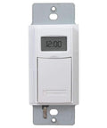 Front view of Digital In Wall 7 Day Astronomic Timer Switch No Neutral Wire Required For Easy Retrofit And Decorator Style
