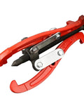 Beefy Heavy Duty Hydraulic Three Jaw Gear Puller Kit For Bearings, Pulleys, And Flywheels, 12 Inch High Carbon Steel Tool