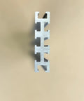 Heavy Duty 94 Inch Aluminum Multi T Track With Eight Precision Slots For Custom Jigs And Workbenches Plug And Play Build Premium 6061 T6 Anodized Made In USA, close-up side view.