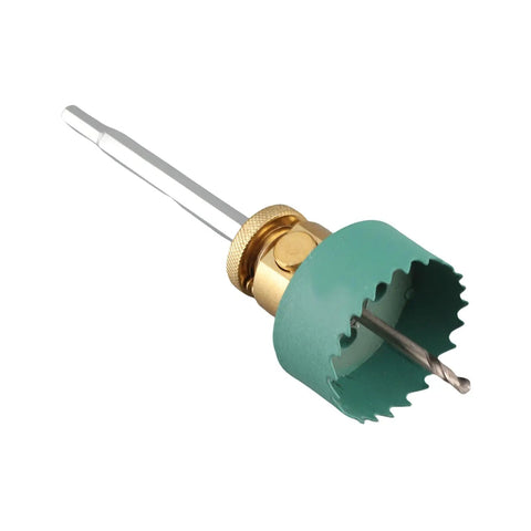 Super Tough Alloy Steel Recessed Light Hole Saw Kit For Drywall Ceiling Drilling With Connecting Rod And Bits To Cut Perfect 70Mm Openings For Can Lights Installation Quick Work, 70mm green hole saw bit with rod