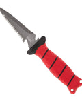 3.5 Inch Pointed Dive Knife With Non Slip Grip Handle TiN Coated Marine Grade Stainless Steel Full Tang Built Beefy And Rust