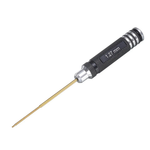 1.27mm Titanium RC Hex Driver Tiny Hex Screwdriver For RC Cars Boats Helicopters And Drones Durable Wrench Tool With A 175mm Long Handle Black