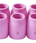 Ceramic TIG Nozzle Cup 53N61S For Welding Torch Half Inch 8 Gauge WP Series 9 18 25 26 Compatible 10 Pack