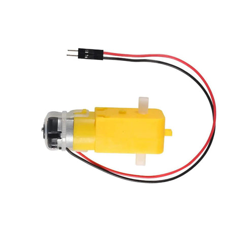 Four Pack TT Motors With 1 To 48 Gearbox Dual Shaft, 3 To 6V, 200 RPM, Wheel Kit For Arduino DIY Smart Car Robots motor close-up