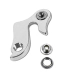 Beefy Universal Rear Derailleur Hanger For Bikes Frame Tail Hook 2.53 By 1.66 Inches Aluminum Alloy Silver Finish M9 Or M10 Thread
