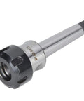 Heavy Duty High Speed Steel Collet Chuck Holder For Mta2 Er25 Lathes With 1 To 16mm Clamping Range showing precision design and tool fit.