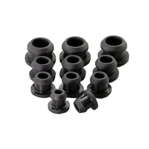 Killer 10 Pcs Silicone Rubber Snap On Plugs And Hole Caps High Temp O Ring Assortment Kit For Sealing Pipelines Industrial Machines Food Auto And Low Pressure Systems Legit Good Stuff And Secure Holdin Setup black silicone rubber snap-on hole plugs set