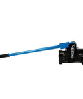 Dual Size Conduit Offset Bender 2 In 1 for Half Inch and Three Quarter Inch EMT with quick accurate offsets, black and blue tool