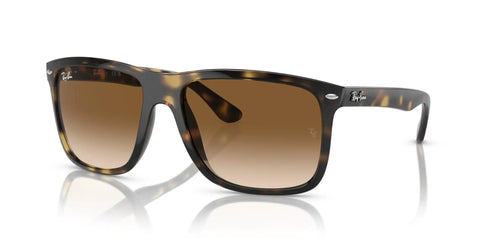Boyfriend Two Oversized Sunglasses With Havana Frame And Clear Gradient Brown Lenses For 100 UV Protection 60 MM Lens Width