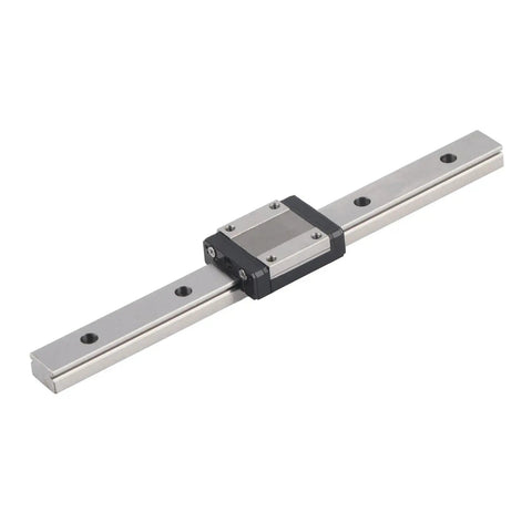 Top Notch MGN15 Linear Motion Slide Rail For Industrial Automation, 15mm Wide Rail Core, 200mm Standard Length, Precision Guide For Machinery, Smooth Sliding Performance, Durable Aluminum Build. MGN15 linear slide rail with carriage, aluminum, 200mm