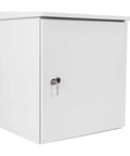 One Piece Electrical Junction Box For DIY Wiring Projects DIY Friendly And Easy To Install Indoor Electrical Box white metal with lock