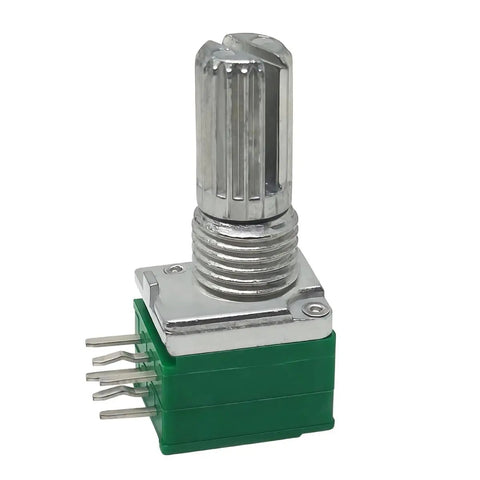 Ten Pack B50K 6 Pin Dual Linear Rotary Seal Potentiometers For Amplifiers And DIY Audio, 15mm Shaft, RK097N Style Variable Resistor