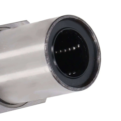 Top Tier Omquot LMH25UU Linear Motion Bearing Set Features Heavy Duty High Load Capacity And Low Friction For Smooth Digital Equipment Operation With Stable Ellipse Flange Precision Design For Any Machine Project, close-up steel bearing