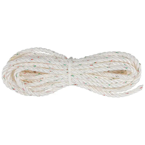 Coiled rope for Block And Tackle With Anchor Hook Model 1802-30 Lightweight Aluminum Sheaves With Bronze Bushings Galvanized Steel