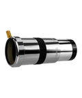 Side view of 3X Barlow Lens for 1.25 inch telescopes with metal body, featuring brass ring and compression ring.