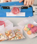 Using 16 Inch Impulse Heat Sealer For Plastic Bags Manual Bags Sealer Machine With Extra Replacement Element Grip For PE PP Bags Poly Bag Sealing Tool Quick Strong Seals And Easy Operation sealing snack bags.