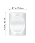 Dimensions of 12 Pcs Matte Single Hole Cylindrical Cabinet Door Handles, Drawer Pulls For Kitchen Cabinets And Wardrobes shown.
