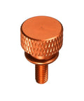 Orange M4 x 10mm Shoulder Knurled Thumb Screws Pack Of 10 For PC Case Or Computer Cabinet, Aluminum Alloy Hand Tighten, Lightweight Durable