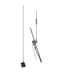 Pretuned Dual-Band Ham Radio Antenna Kit 144 148 MHz VHF And 440 450 MHz UHF With Glass Mount and black base