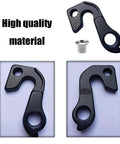 Universal Bicycle Derailleur Hanger With Bolt Black, Rear Derailleur Hanger Extender, Frame Gear Tail Hook, seen with bolt