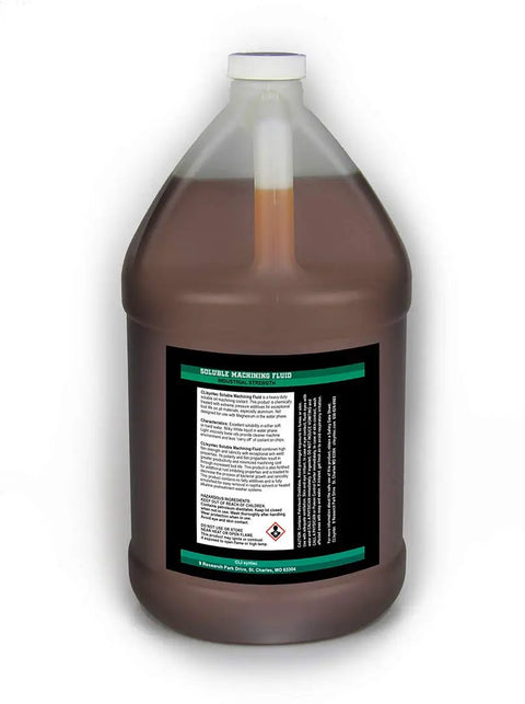 Heavy Duty Soluble Machining Fluid For CNC Operations Non Chlorinated Coolant 128 Fl Oz Ideal For Hard Or Soft Water Easy Solubility Low Viscosity Base Oils Keeps Machines Clean And Running Industrial Strength Cutting Coolant Concentrate