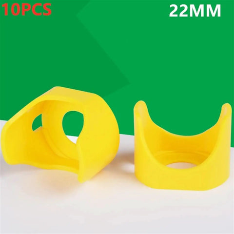 Diameter Twenty Two Millimeter Push Button Switch Accessories Emergency Stop Button Protective Cover Ring Kit 10 Pack