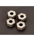 Beefed Up Extreme Heavy Duty Outer Driveline And Suspension Upgrade Kit for RC Trucks Blue with steel wheel hex components