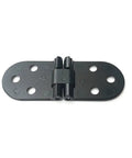 Black hinge from 4 Pack Flip Hinges Round Edge 180 Degree Zinc Alloy With Screws For Folding Tables Cabinets Wardrobe Doors Timber Wood Box