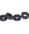 Beefy Double Split Shaft Collar 7/8 Inch Bore, For A Tight Hold, 1-5/8 Inch Outer Diameter, 1/2 Inch Height, Black Oxide 4 Piece Set