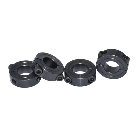Beefy Double Split Shaft Collar 7/8 Inch Bore, For A Tight Hold, 1-5/8 Inch Outer Diameter, 1/2 Inch Height, Black Oxide 4 Piece Set