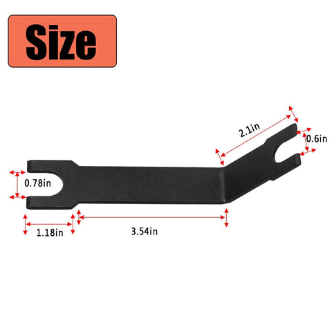 High Pressure Oil Pump HPOP Quick Disconnect Tool For Ford Powerstroke 6.0L 7.3L with size dimensions labeled