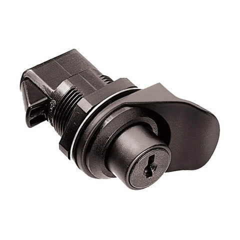 Heavy Duty Plastic Push To Close Latch With Key Locking Pull Tab Design Single Hole Mount No Fuss Setup For Thin Panels Black Finish Built Like A Tank For Daily Grind