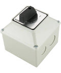 Three Phase Rotary Changeover Switch 40A 660V With 12 Terminal Universal Cam Selector Waterproof Exterior Box Manual Transfer Switch