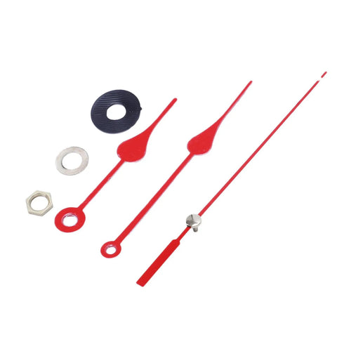 3X Replacement Wall Clock Movement Kit With Pendulum And Hands Quartz Clock Motor Black And Red Finish DIY Clock Repair Parts