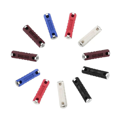 200 Piece Automotive Torpedo Fuse Kit With 5A Through 40A Amp Assortment showing colorful fuses for reliable vehicle circuit protection.