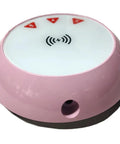Top Shelf Electric Coffee Mug Warmer With Smart Temp Controls And Four Hour Auto Shutoff, pink wireless base with LED controls.