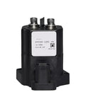 Top Notch Pro Grade High Voltage DC Contactor Relay Switch Rated 300 Amp With 12 Volt Control Coil For EV Chargers Solar Arrays And Industrial Power Systems, front view with terminals.