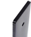Close-up of Tough As Nails L-Shaped Wall Bracket showing thick black metal construction and mounting hole