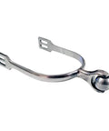 Stainless Steel Western Horse Spurs With Roller Ball For Equestrian Boots, Durable Training Spurs For Men And Women, side view