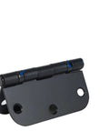 30 Pack Matte Black Door Hinges Ball Bearing Heavy Duty Squeak Free Smooth Operator Hardware Built Tough For Zero Hassle Room Setup And Everyday Residential Use close-up of single matte black hinge with ball bearings.