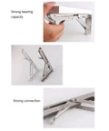 2 Pack Adjustable Triangle Folding Shelf Brackets Wall Mounted For DIY Home Bookshelf Table Bench Tools Tough Built To Last Black 8 Inch Space Saving Solution shown in use and folded position.