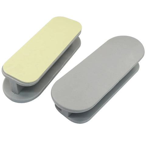 2 Pack Self Adhesive Pull Handles Gray For Cabinets Drawers And Doors Tool Free Installation No Drill Required Easy Sticky Mount Durable Grab Handles For Quick Access And Easy Pull In Any Room. gray adhesive cabinet pull handles, 2 pack