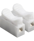 Easy Terminal Block Cable Clamp Kit With CH Spring Quick Wire Connectors, white plastic connectors for splicing and secure wiring joints