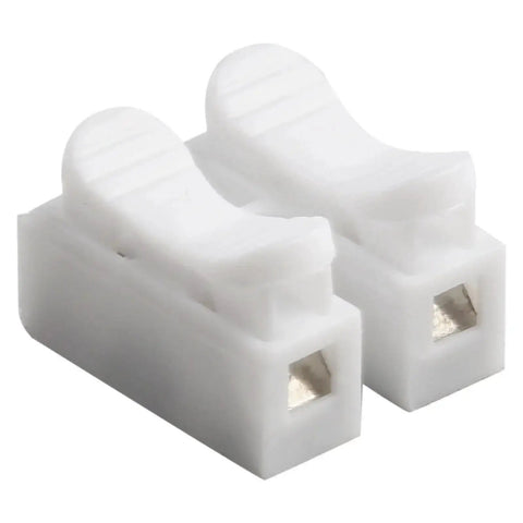 Easy Terminal Block Cable Clamp Kit With CH Spring Quick Wire Connectors, white plastic connectors for splicing and secure wiring joints