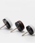 Three sizes of Heavy Duty Nylon Furniture Glides 400 Piece Pack Thickened Nail In Slides, ideal for protecting floors.