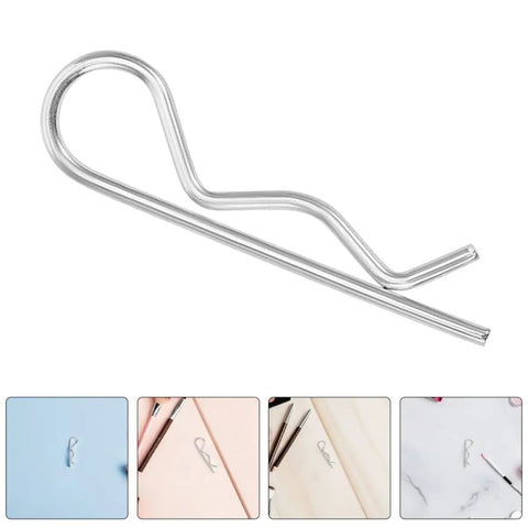 Stainless Steel Cotter Pins That Don't Loose Up: R Shape Fasteners With Wavy Design For Heavy Duty Mechanical Assembly And Industrial Hitch Stability, close-up view.