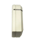 High Octane Electronic Water Leak Alarm side view, durable plastic housing designed for basements and sinks.